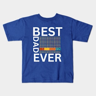 Funny Retro-loving dads, Best Dad Ever, Cool Fatherhood Kids T-Shirt